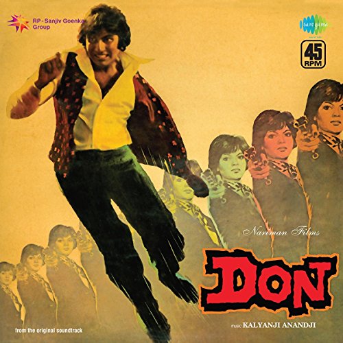 Vinyl record cover with a man dancing and others holding guns, titled "Don".