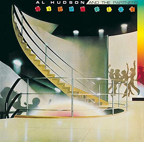 CD cover for Al Hudson And The Partners’ “Happy Feet” with dancers.