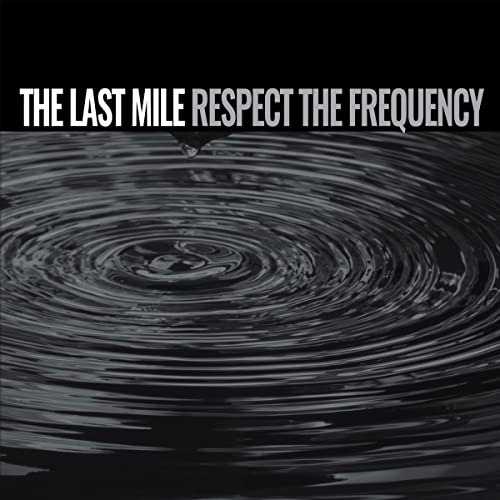 Black and white album cover with water ripples and text.