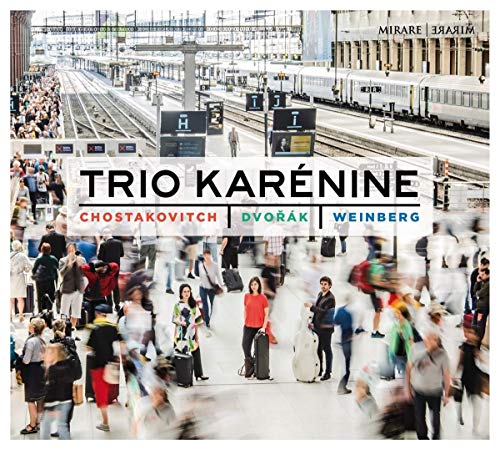 CD cover with blurred train station scene and text "Trio Karenine".