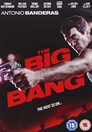 DVD cover for "The Big Bang" featuring Antonio Banderas with a gun.