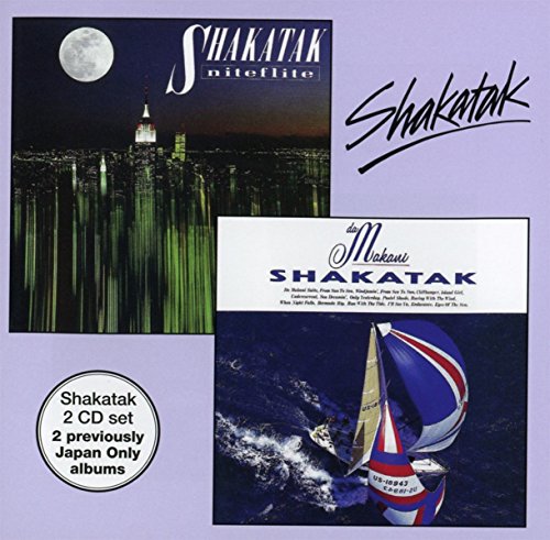 A 2-CD set featuring Shakatak album covers of a city skyline and a sailboat.