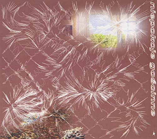 CD cover with a fractured window view and abstract white lines.