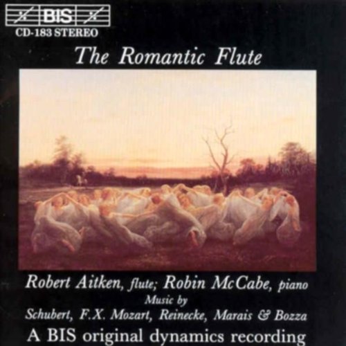 "CD cover with a painting of dancing figures in a field, black background."