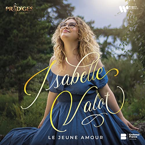 CD cover featuring young woman, Isabelle Valot, in a blue dress.