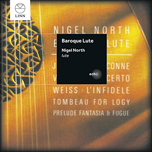 "CD cover with golden background, lute image, and white text."