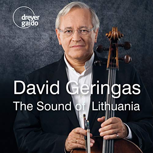 CD cover featuring cellist David Geringas with his instrument.