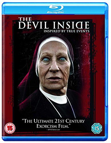 Blu-ray cover for "The Devil Inside" featuring a nun with intense eyes.