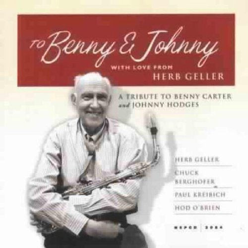 CDC-D cover featuring Herb Geller holding a saxophone under a red title banner.