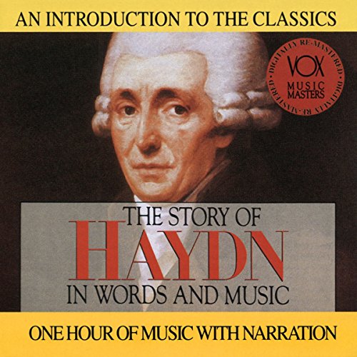 CD cover featuring a portrait of composer Joseph Haydn, with title text.