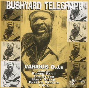 CD cover featuring portraits of a bearded man and text "Bushyard Telegraph".