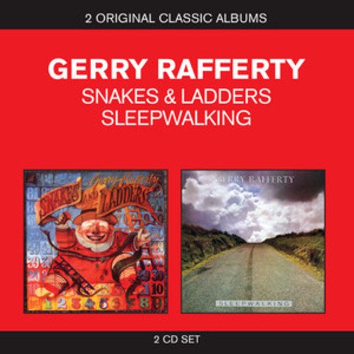 Red CD cover with white text and two album covers displayed below.