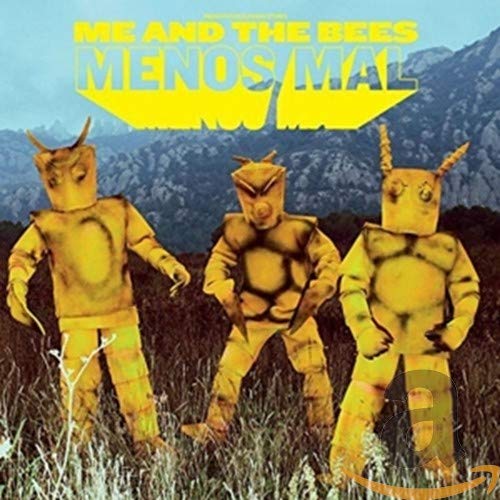 CD cover: three figures in yellow bee-like suits stand in a field.