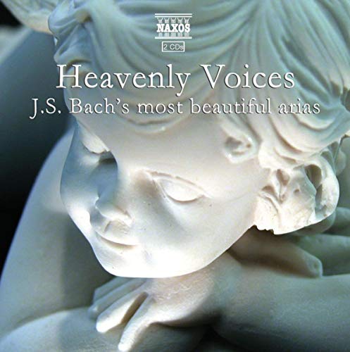 CD cover: "Heavenly Voices" by J.S. Bach, featuring a marble sculpture.