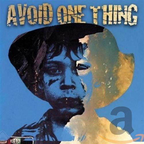 CD cover with a portrait of a person wearing a cap, split-toned image.