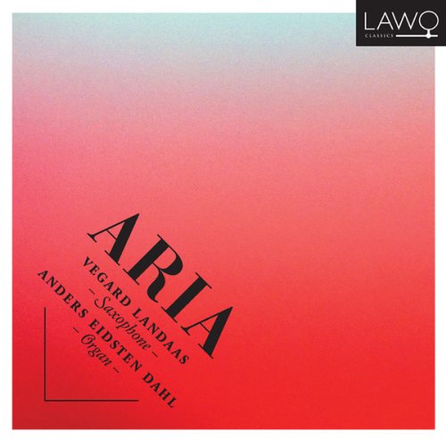 "Album cover with red gradient background and black text, featuring 'ARIA' and artist names."