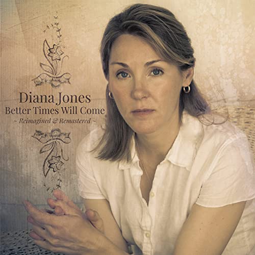 CD cover featuring portrait of Diana Jones, with floral designs.