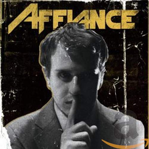 CD cover for Affiance’s “No Secret Revealed” featuring a man silencing himself.