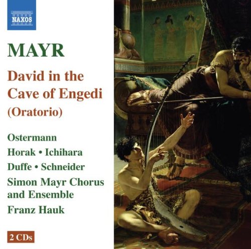 CD cover for Mayr’s “David in the Cave of Engedi” oratorio, painting included.