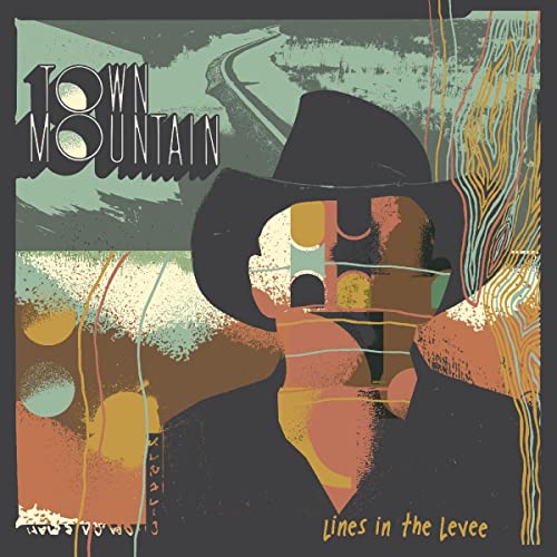 Vinyl album cover for Town Mountain’s “Lines In The Levee” with illustrated artwork.