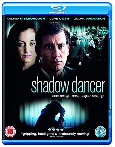 “Shadow Dancer” Blu-ray cover featuring Clive Owen and Andrea Riseborough.
