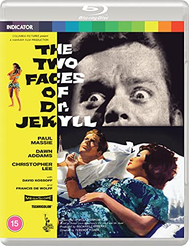 Blu-ray cover for "The Two Faces of Dr. Jekyll" featuring cast portraits.