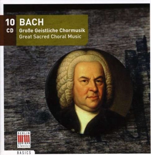 A CD cover featuring a portrait of Johann Sebastian Bach on a dark background.
