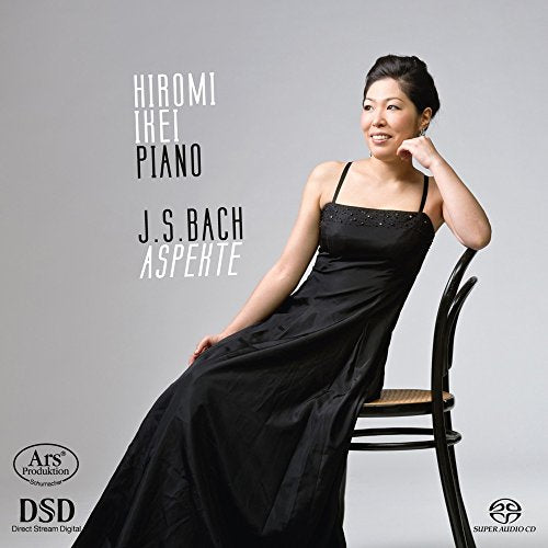 CD cover featuring pianist Hiromi Ikei and text âJ.S. Bach Aspekteâ.