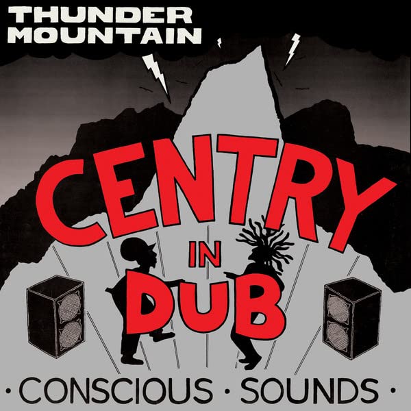 Album cover for "Centry - In Dub," featuring mountains and speakers.