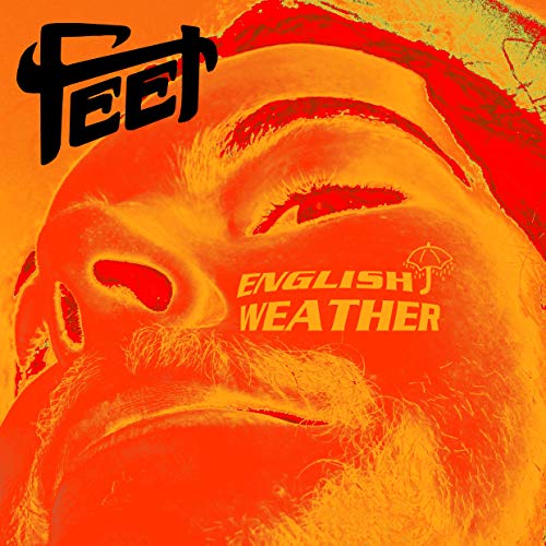 Vinyl album cover for FEET’s “English Weather” with orange and white imagery.