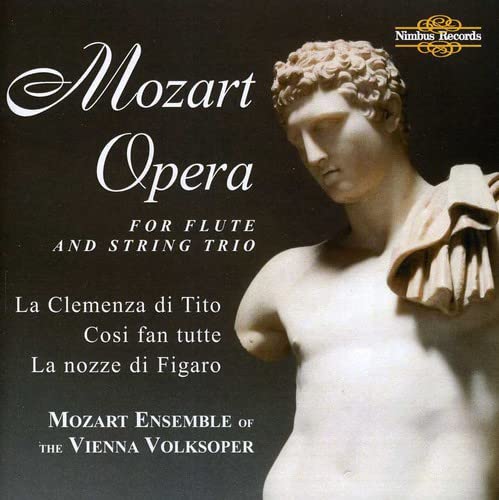 CD cover featuring a bust of a man and the name "Mozart" in script.