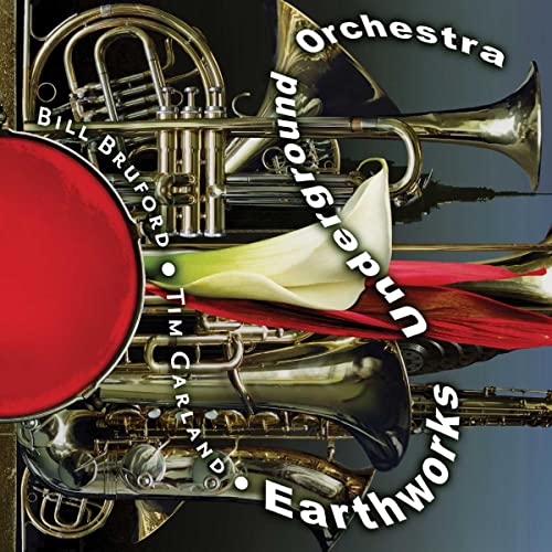 CD cover featuring brass instruments and a white calla lily.
