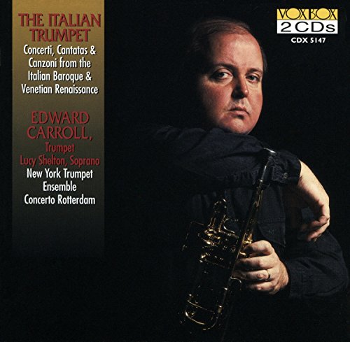 CD cover featuring a man holding a trumpet, with text on the left.