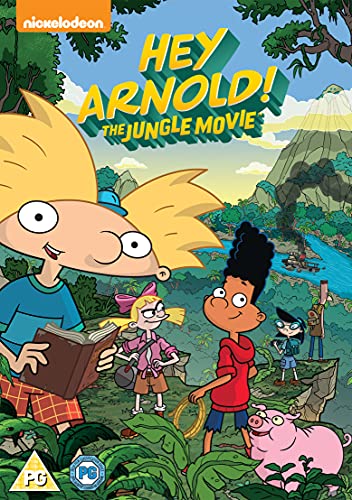 “Hey Arnold! The Jungle Movie” DVD cover featuring Arnold and friends in a jungle.