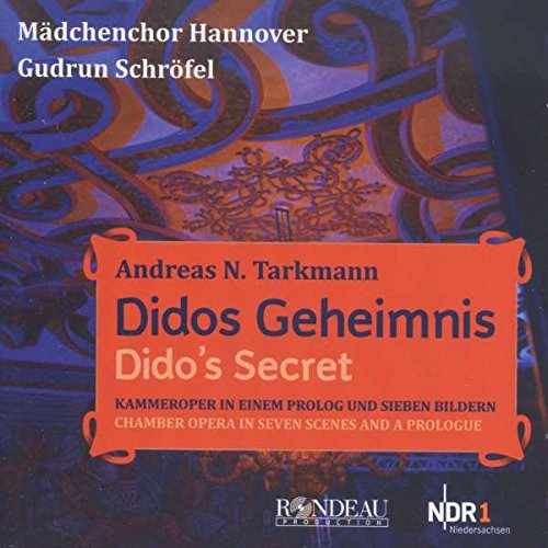 The image is a CD cover with an orange label and blue patterned background.
