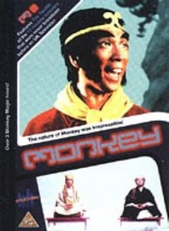 "Monkey DVD cover featuring a man in traditional attire and two inset images."