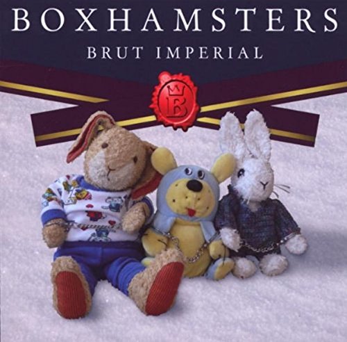 CD cover featuring three stuffed animals against a white background.