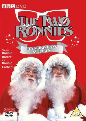 DVD cover featuring Ronnie Barker and Ronnie Corbett dressed as Santa Claus.