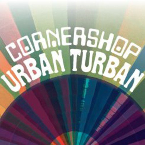 Cornershop “Urban Turban” CD cover with rainbow burst design.