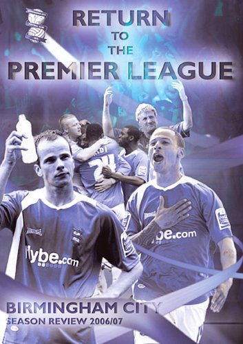 Birmingham City football team celebrating promotion to the Premier League, DVD cover.