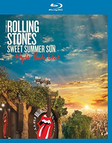 Rolling Stones "Sweet Summer Sun" Blu-ray cover with a sunset and crowd scene.