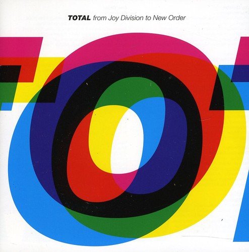 "Album cover with overlapping colorful rings and text 'TOTAL from Joy Division to New Order'."