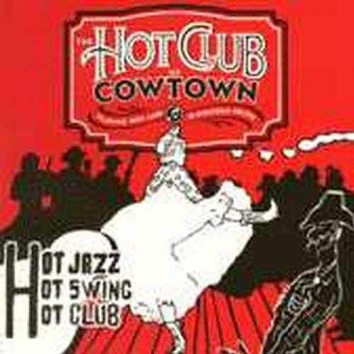 "CD cover art featuring a cowboy on a bucking horse, red and black background."