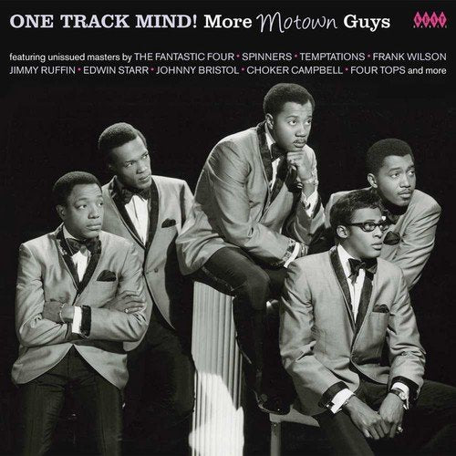 CD cover featuring a group of five Black men in suits.
