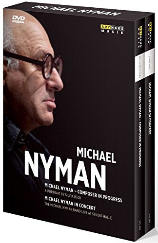 DVD cover featuring a profile of Michael Nyman against a black background.