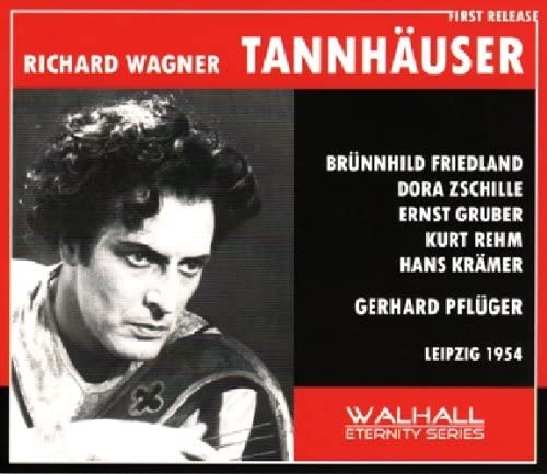 CD cover for Wagner’s Tannhäuser, featuring a portrait of a man.