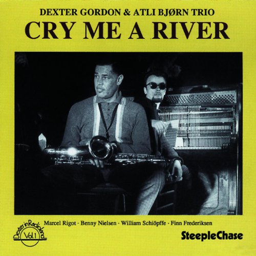"Yellow album cover with black text and a black-and-white photo of two musicians."