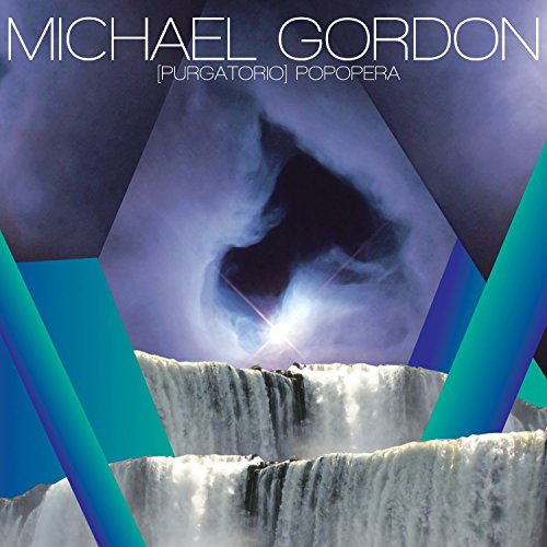 The image is a CD cover featuring a waterfall and cloudy sky with geometric shapes.