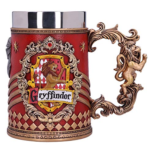 Harry Potter Gryffindor Hogwarts House Collectible Tankard, Red Gold, 1 Count