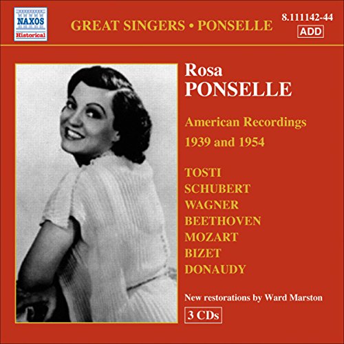 CD cover for Rosa Ponselle’s recordings from 1939 and 1954.